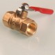 Huacan brass ball valve size 1/4 female threads Nickle plated brass forged globe valve